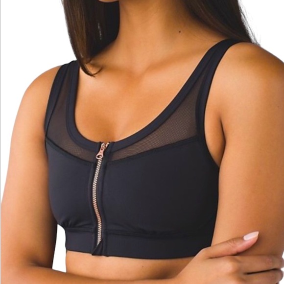 lululemon athletica Other - LULULEMON ATHLETICA Zip-Up Mesh Sports Bra Sz 6